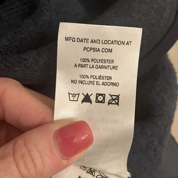 Patagonia Pullover Men Large Blue Better Sweater‎ 1/4 Zip Embroidered EUC - Picture 9 of 11